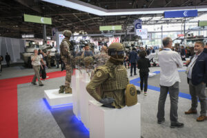 France, Paris, 2024-06-20. Eurosatory Defense and Security Exhibition in Paris Nord Villepinte. 2,000 exhibitors and 100