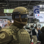 France, Paris, 2024-06-20. Eurosatory Defense and Security Exhibition in Paris Nord Villepinte. 2,000 exhibitors and 100