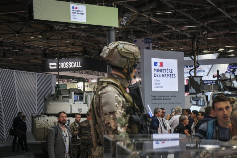 France, Paris, 2024-06-20. Eurosatory Defense and Security Exhibition in Paris Nord Villepinte. 2,000 exhibitors and 100