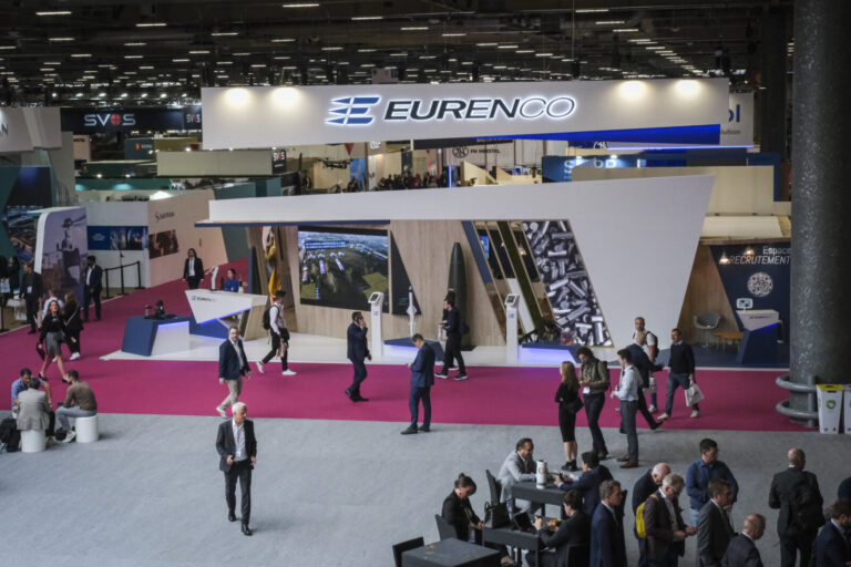 France, Paris, 2024-06-20. Eurosatory Defense and Security Exhibition in Paris Nord Villepinte. 2,000 exhibitors and 100