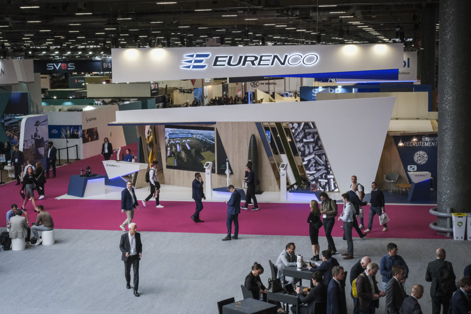 France, Paris, 2024-06-20. Eurosatory Defense and Security Exhibition in Paris Nord Villepinte. 2,000 exhibitors and 100