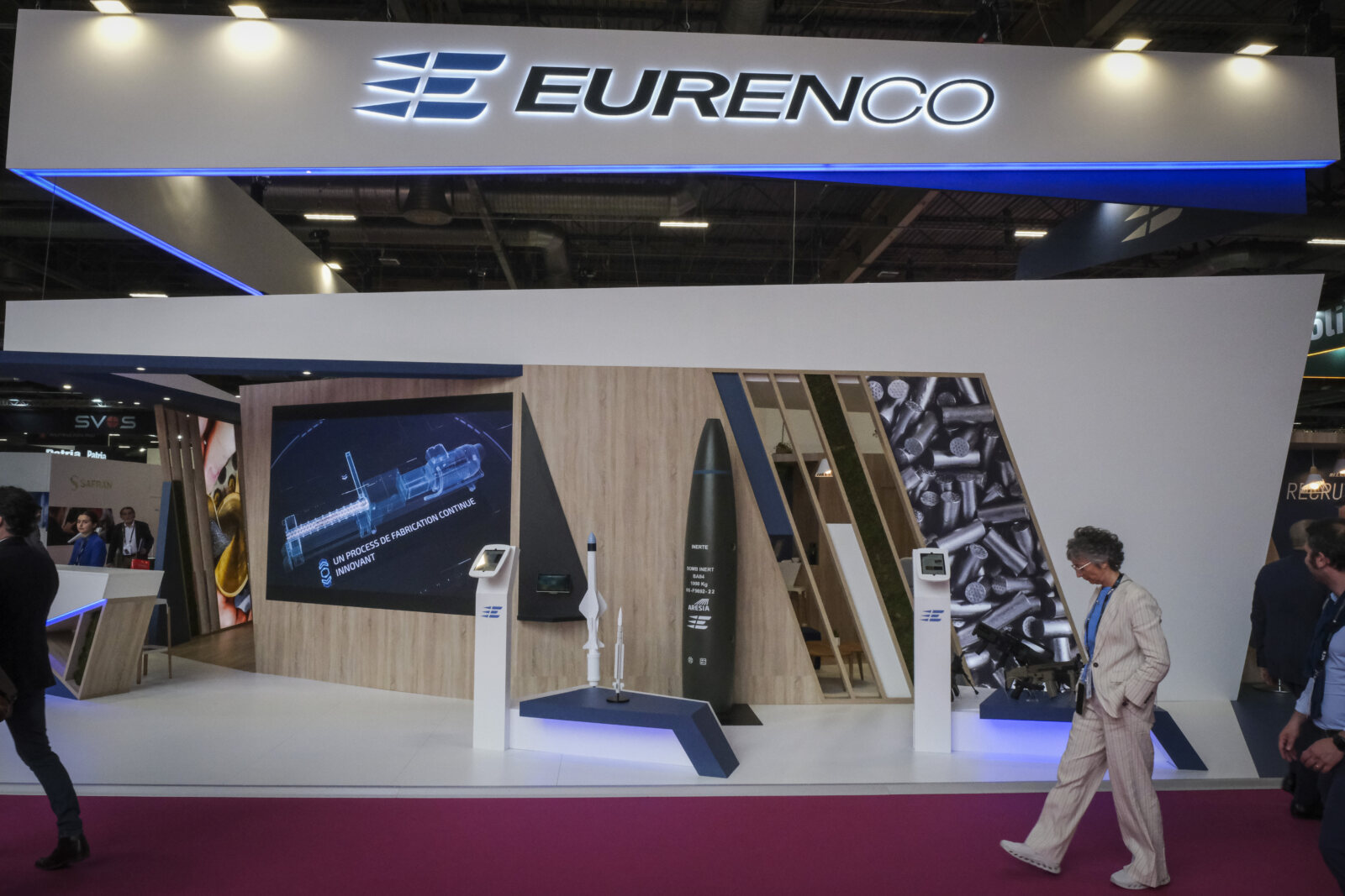 France, Paris, 2024-06-20. Eurosatory Defense and Security Exhibition in Paris Nord Villepinte. 2,000 exhibitors and 100