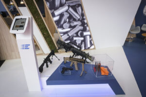 France, Paris, 2024-06-20. Eurosatory Defense and Security Exhibition in Paris Nord Villepinte. 2,000 exhibitors and 100