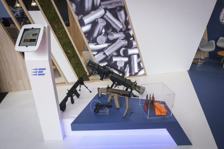 France, Paris, 2024-06-20. Eurosatory Defense and Security Exhibition in Paris Nord Villepinte. 2,000 exhibitors and 100