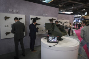 France, Paris, 2024-06-20. Eurosatory Defense and Security Exhibition in Paris Nord Villepinte. 2,000 exhibitors and 100