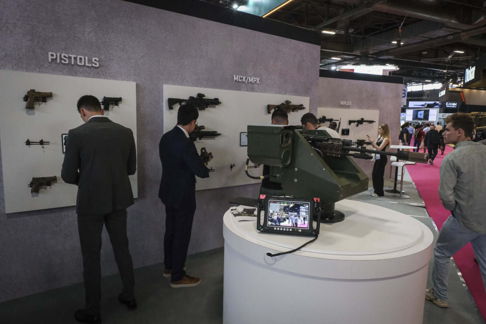 France, Paris, 2024-06-20. Eurosatory Defense and Security Exhibition in Paris Nord Villepinte. 2,000 exhibitors and 100