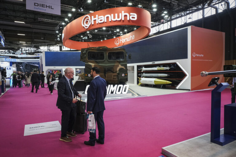 France, Paris, 2024-06-20. Eurosatory Defense and Security Exhibition in Paris Nord Villepinte. 2,000 exhibitors and 100