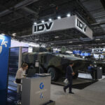 France, Paris, 2024-06-20. Eurosatory Defense and Security Exhibition in Paris Nord Villepinte. 2,000 exhibitors and 100