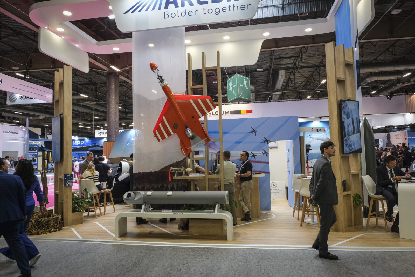 France, Paris, 2024-06-20. Eurosatory Defense and Security Exhibition in Paris Nord Villepinte. 2,000 exhibitors and 100