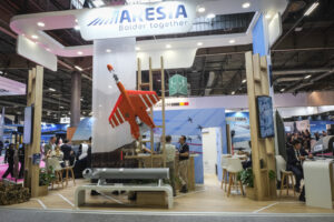 France, Paris, 2024-06-20. Eurosatory Defense and Security Exhibition in Paris Nord Villepinte. 2,000 exhibitors and 100