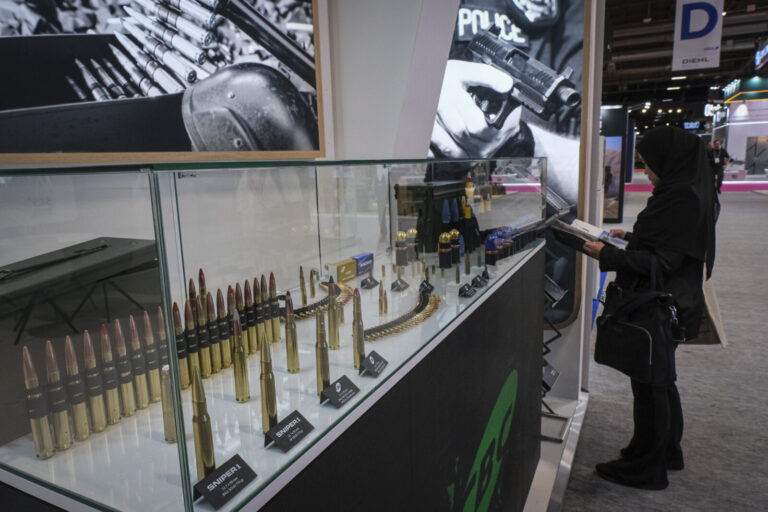 France, Paris, 2024-06-20. Eurosatory Defense and Security Exhibition in Paris Nord Villepinte. 2,000 exhibitors and 100