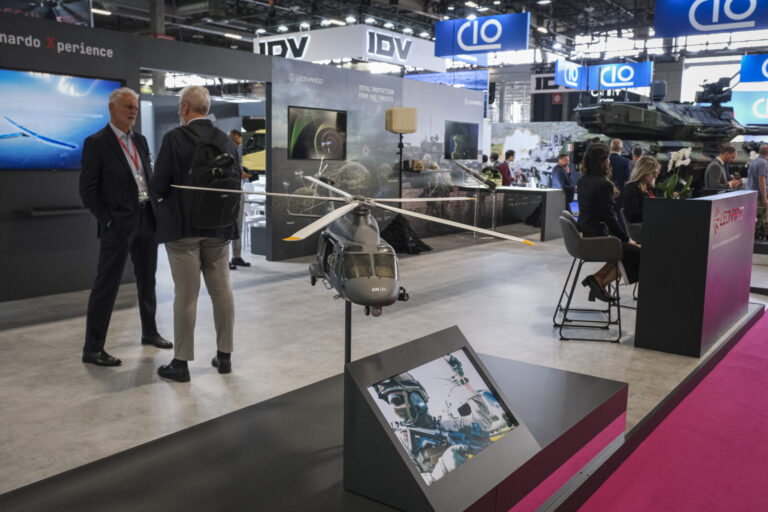 France, Paris, 2024-06-20. Eurosatory Defense and Security Exhibition in Paris Nord Villepinte. 2,000 exhibitors and 100