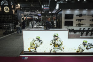 France, Paris, 2024-06-20. Eurosatory Defense and Security Exhibition in Paris Nord Villepinte. 2,000 exhibitors and 100