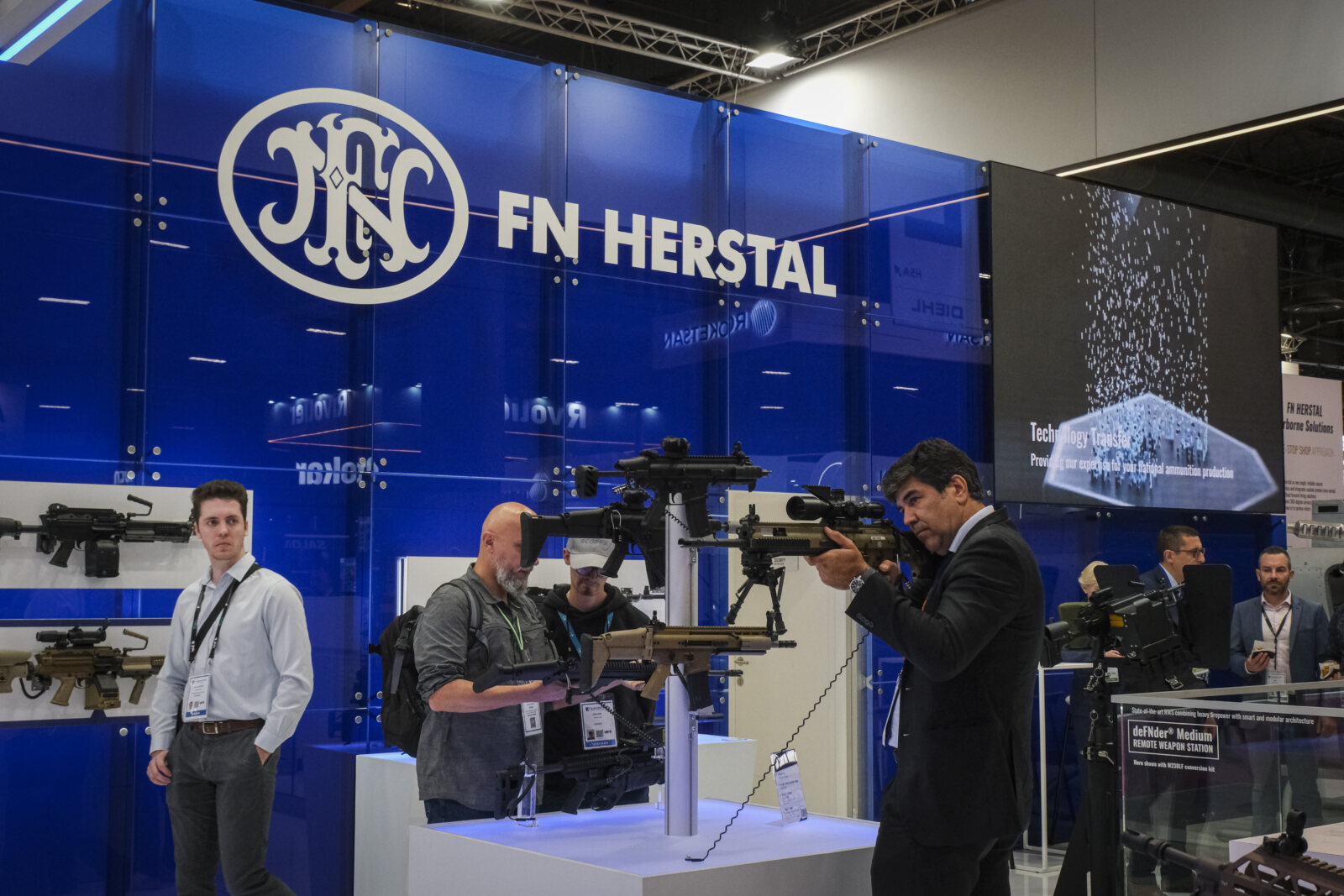 France, Paris, 2024-06-20. Eurosatory Defense and Security Exhibition in Paris Nord Villepinte. 2,000 exhibitors and 100