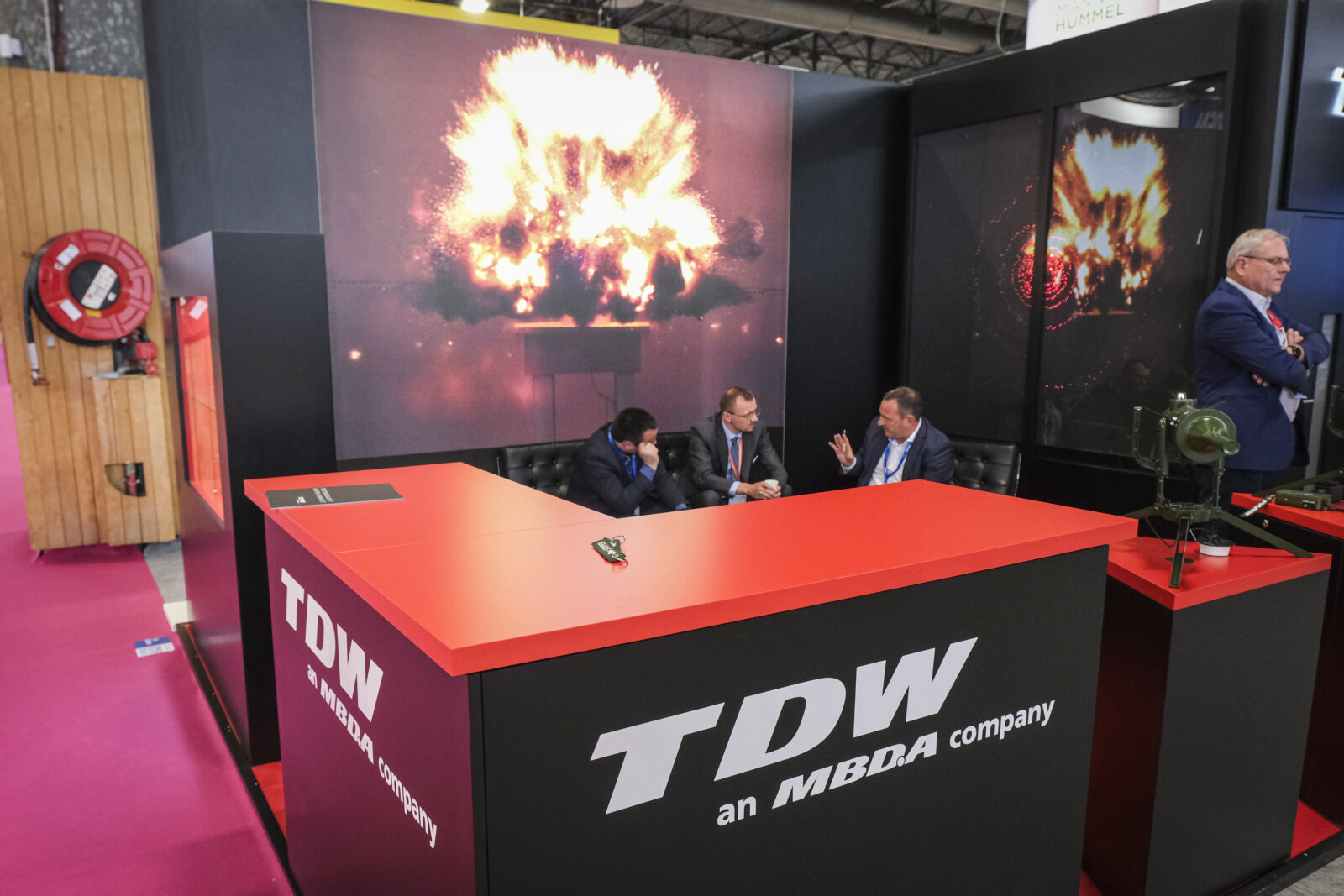 France, Paris, 2024-06-20. Eurosatory Defense and Security Exhibition in Paris Nord Villepinte. 2,000 exhibitors and 100