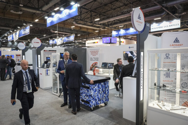France, Paris, 2024-06-20. Eurosatory Defense and Security Exhibition in Paris Nord Villepinte. 2,000 exhibitors and 100