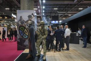 France, Paris, 2024-06-20. Eurosatory Defense and Security Exhibition in Paris Nord Villepinte. 2,000 exhibitors and 100