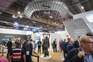 France, Paris, 2024-06-20. Eurosatory Defense and Security Exhibition in Paris Nord Villepinte. 2,000 exhibitors and 100