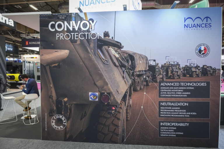 France, Paris, 2024-06-20. Eurosatory Defense and Security Exhibition in Paris Nord Villepinte. 2,000 exhibitors and 100