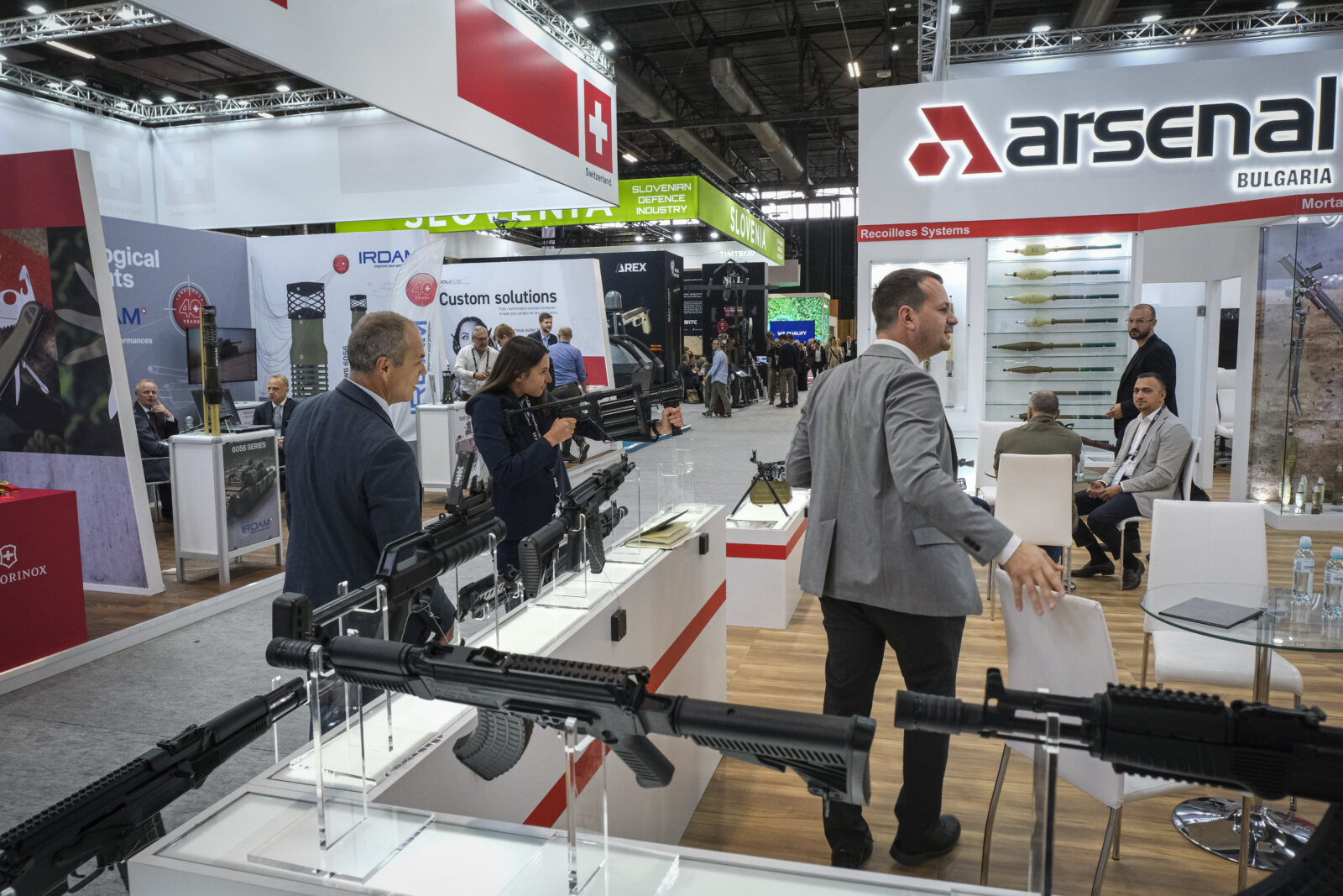 France, Paris, 2024-06-20. Eurosatory Defense and Security Exhibition in Paris Nord Villepinte. 2,000 exhibitors and 100