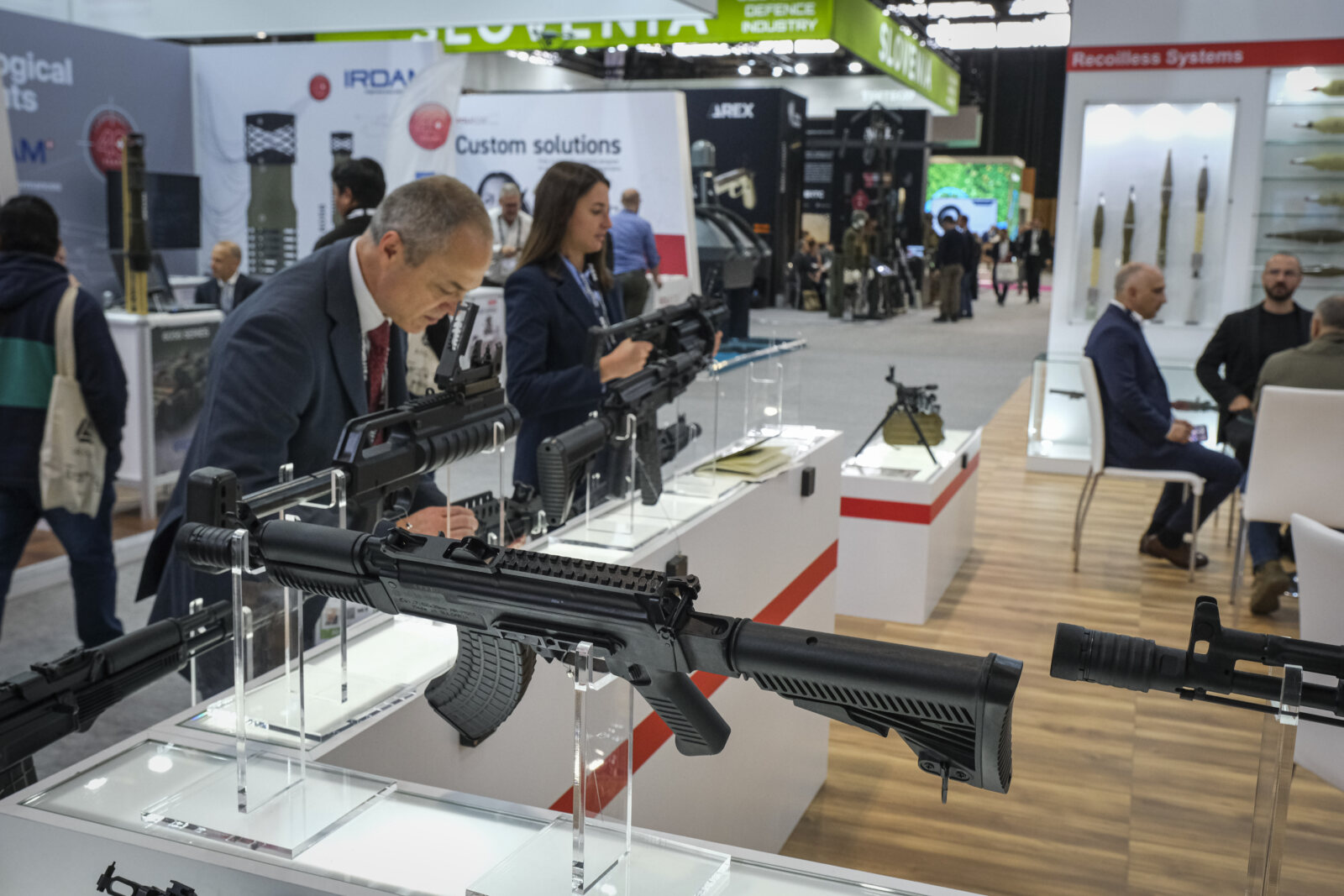 France, Paris, 2024-06-20. Eurosatory Defense and Security Exhibition in Paris Nord Villepinte. 2,000 exhibitors and 100