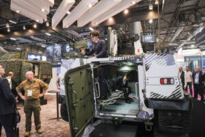 France, Paris, 2024-06-20. Eurosatory Defense and Security Exhibition in Paris Nord Villepinte. 2,000 exhibitors and 100