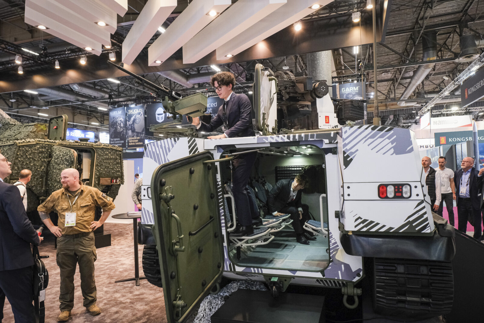 France, Paris, 2024-06-20. Eurosatory Defense and Security Exhibition in Paris Nord Villepinte. 2,000 exhibitors and 100