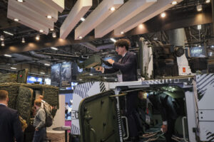 France, Paris, 2024-06-20. Eurosatory Defense and Security Exhibition in Paris Nord Villepinte. 2,000 exhibitors and 100