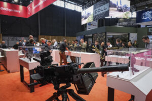 France, Paris, 2024-06-20. Eurosatory Defense and Security Exhibition in Paris Nord Villepinte. 2,000 exhibitors and 100