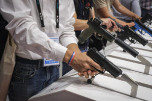 France, Paris, 2024-06-20. Eurosatory Defense and Security Exhibition in Paris Nord Villepinte. 2,000 exhibitors and 100