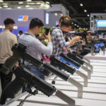France, Paris, 2024-06-20. Eurosatory Defense and Security Exhibition in Paris Nord Villepinte. 2,000 exhibitors and 100