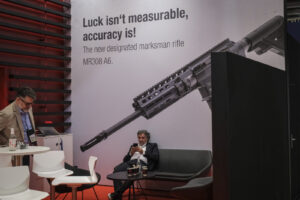 France, Paris, 2024-06-20. Eurosatory Defense and Security Exhibition in Paris Nord Villepinte. 2,000 exhibitors and 100