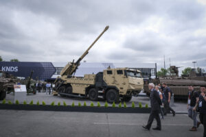 France, Paris, 2024-06-20. Eurosatory Defense and Security Exhibition in Paris Nord Villepinte. 2,000 exhibitors and 100