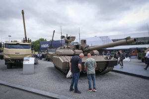 France, Paris, 2024-06-20. Eurosatory Defense and Security Exhibition in Paris Nord Villepinte. 2,000 exhibitors and 100