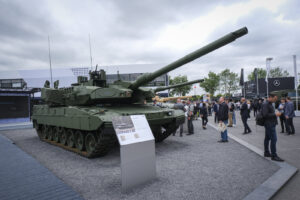 France, Paris, 2024-06-20. Eurosatory Defense and Security Exhibition in Paris Nord Villepinte. 2,000 exhibitors and 100