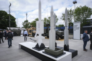 France, Paris, 2024-06-20. Eurosatory Defense and Security Exhibition in Paris Nord Villepinte. 2,000 exhibitors and 100