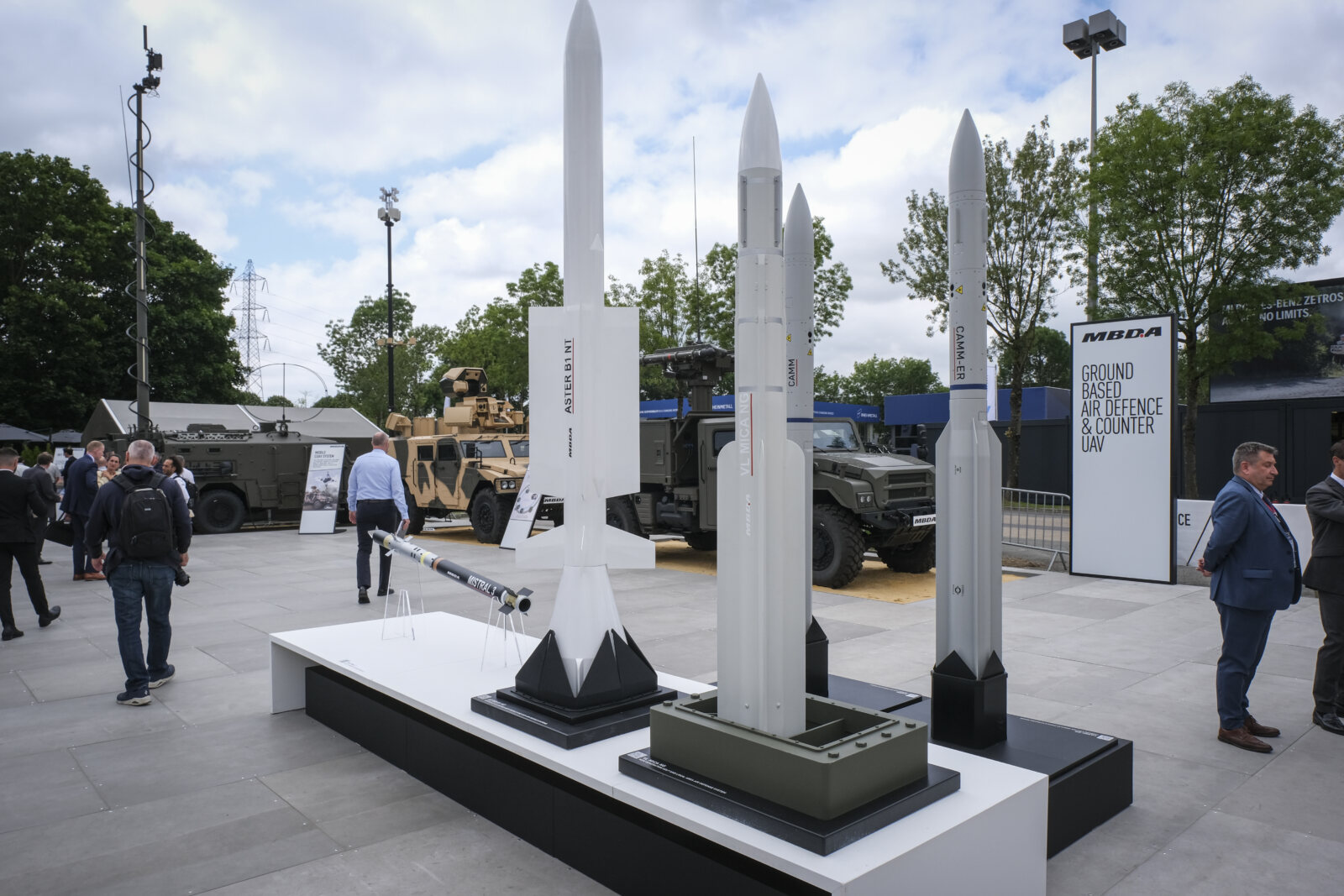 France, Paris, 2024-06-20. Eurosatory Defense and Security Exhibition in Paris Nord Villepinte. 2,000 exhibitors and 100