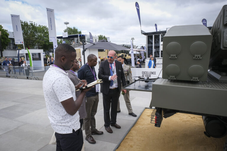 France, Paris, 2024-06-20. Eurosatory Defense and Security Exhibition in Paris Nord Villepinte. 2,000 exhibitors and 100