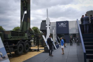 France, Paris, 2024-06-20. Eurosatory Defense and Security Exhibition in Paris Nord Villepinte. 2,000 exhibitors and 100