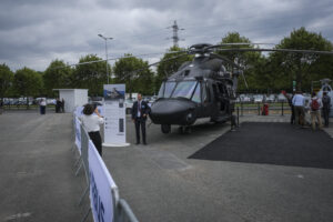 France, Paris, 2024-06-20. Eurosatory Defense and Security Exhibition in Paris Nord Villepinte. 2,000 exhibitors and 100