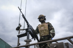 France, Paris, 2024-06-20. Eurosatory Defense and Security Exhibition in Paris Nord Villepinte. 2,000 exhibitors and 100