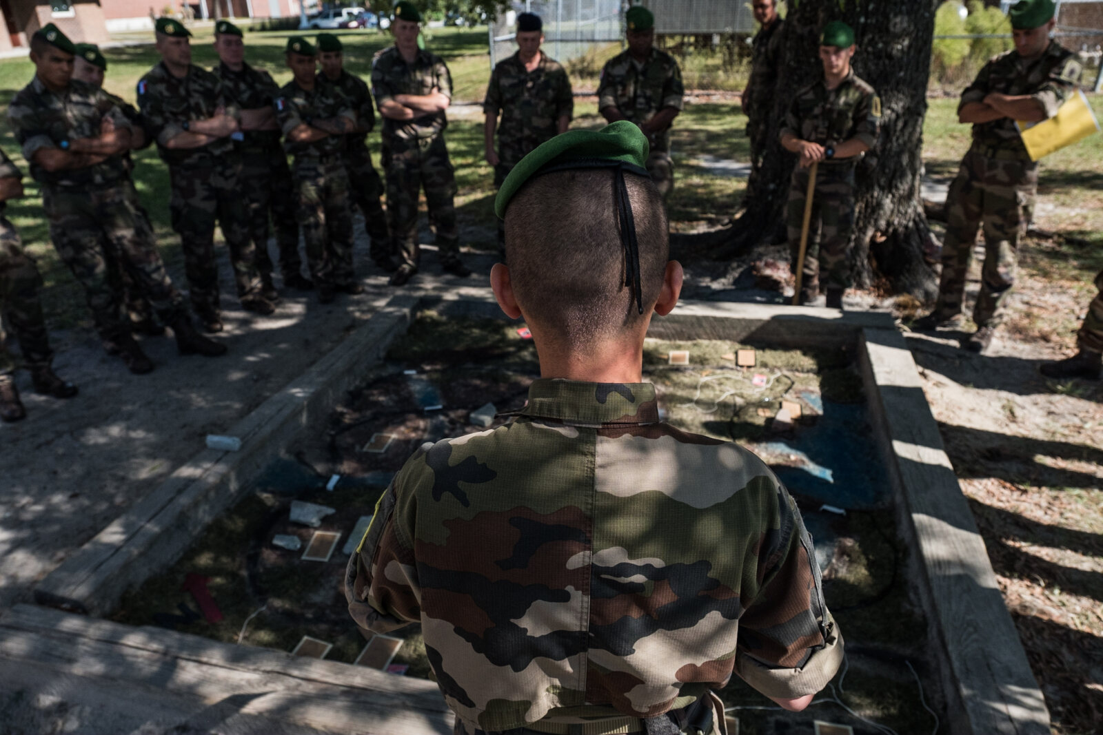 Exercice Bold Alligator 2017 au camp Lejeune (USA), base de la 2e division du corps des Marines (USMC). Le capitaine Via