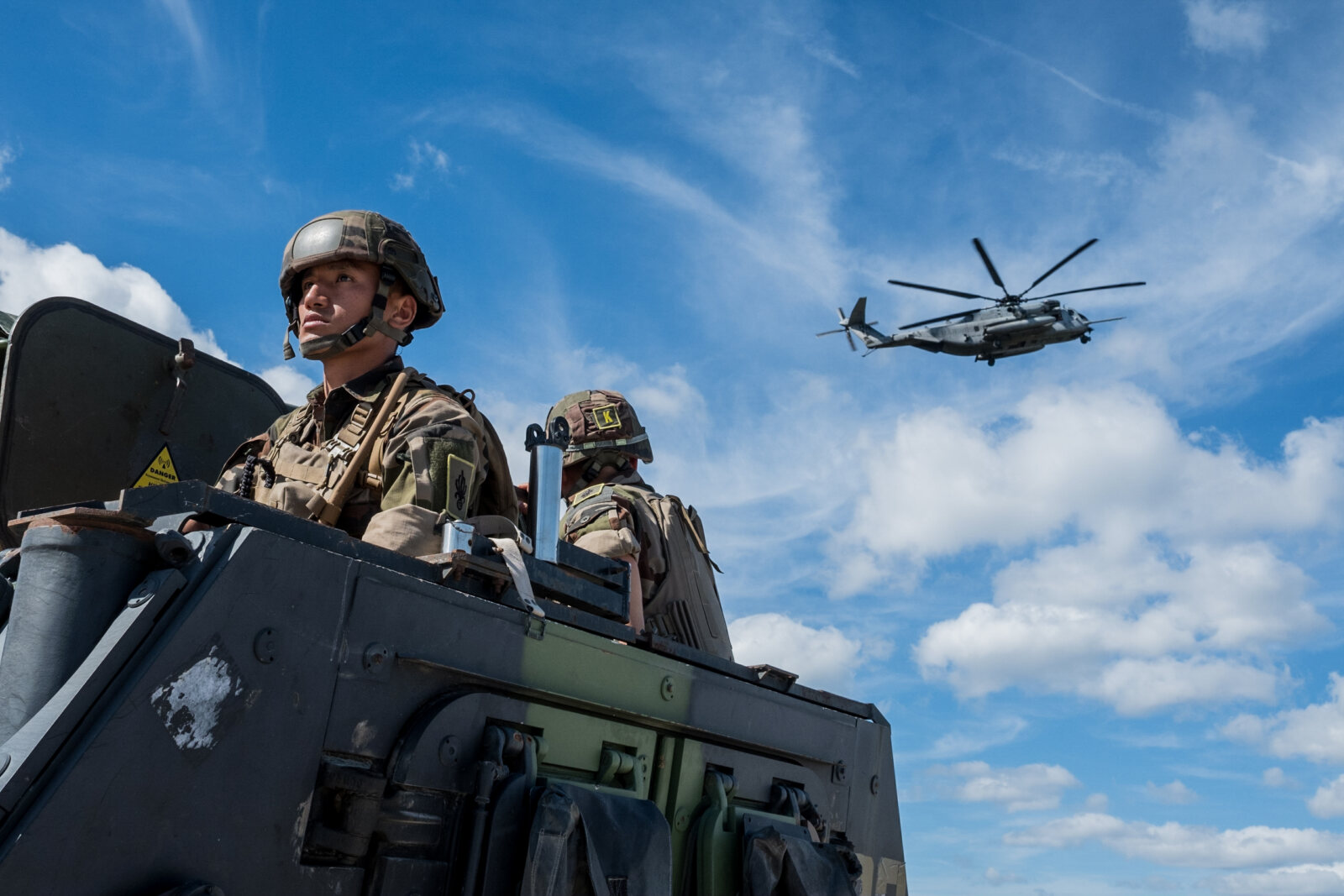 Exercice Bold Alligator 2017 au camp Lejeune (USA), base de la 2e division du corps des Marines (USMC).  Premier jour d'