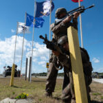 Exercice Bold Alligator 2017 au camp Lejeune (USA), base de la 2e division du corps des Marines (USMC).  Légionnaires de