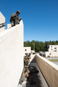 Exercice Bold Alligator 2017 au camp Lejeune (USA), base de la 2e division du corps des Marines (USMC). Exercice de comb