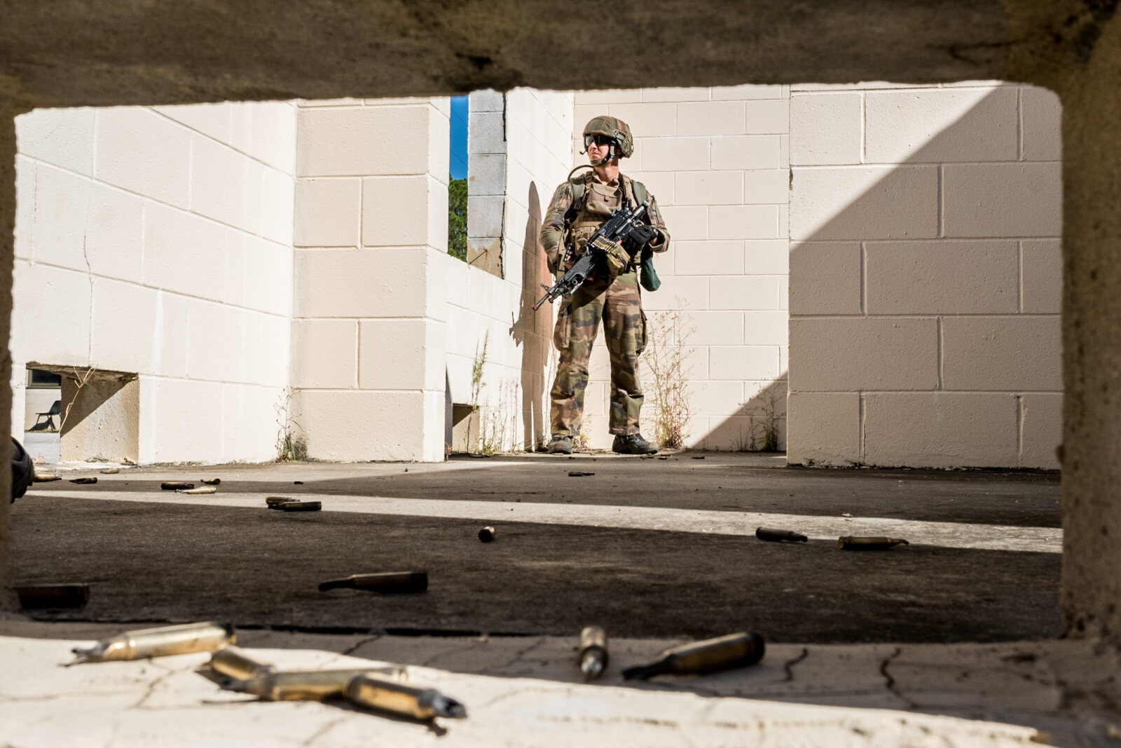 Exercice Bold Alligator 2017 au camp Lejeune (USA), base de la 2e division du corps des Marines (USMC). Exercice de comb