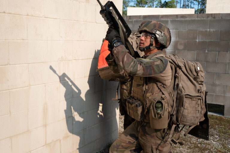 Exercice Bold Alligator 2017 au camp Lejeune (USA), base de la 2e division du corps des Marines (USMC). Exercice de comb