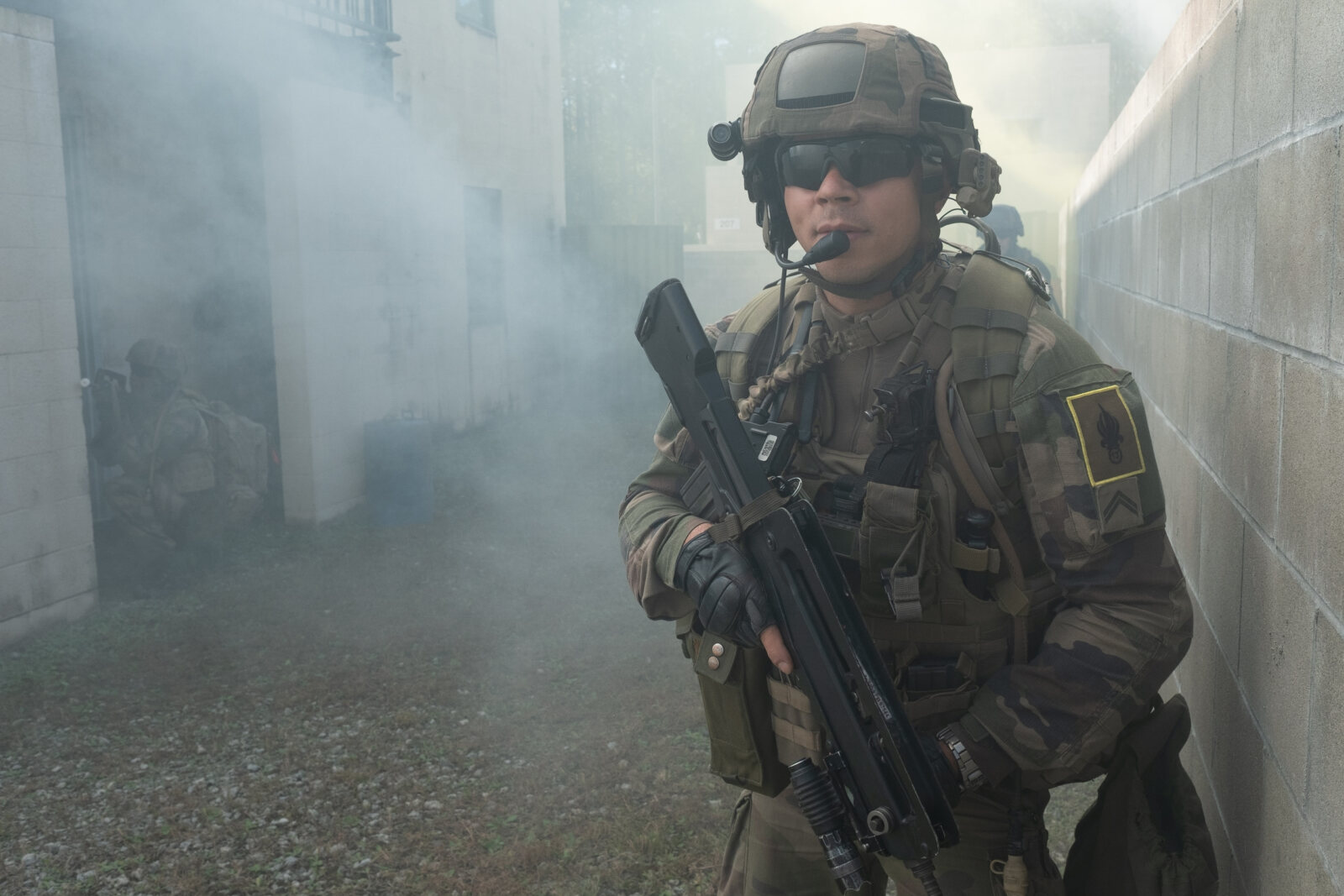 Exercice Bold Alligator 2017 au camp Lejeune (USA), base de la 2e division du corps des Marines (USMC). Exercice de comb