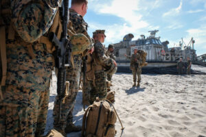USA, Jacksonville, 2017-10-19. US Marines during Amphibious Bold Alligator Exercise organized by the US Navy and the Mar