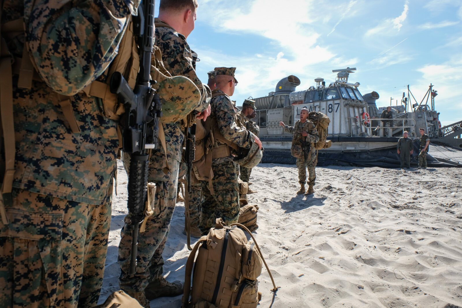 USA, Jacksonville, 2017-10-19. US Marines during Amphibious Bold Alligator Exercise organized by the US Navy and the Mar